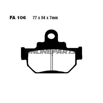 Brake Pads Std Ebc Fa106ttaltn 7871601