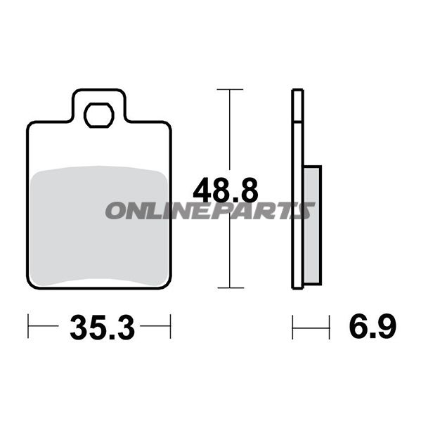 Brake Pads Scooter Sintered Trwaltn 7322928