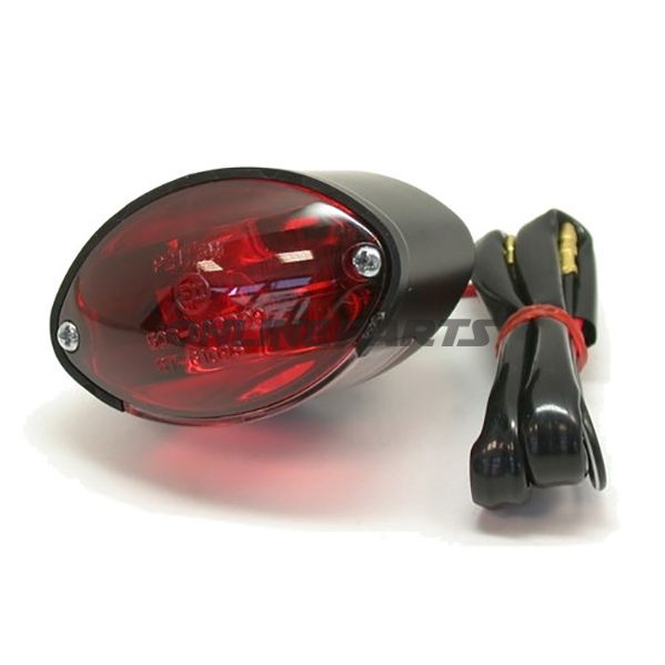 Mini Baglygte Cateyered Lens Surround Black