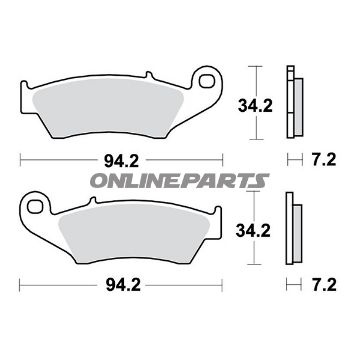 Brake Pads Sintered Trw Lucashigh Metal Compound
