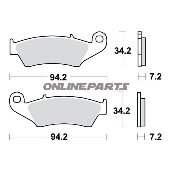 Brake Pads Sintered Trw Lucashigh Metal Compound