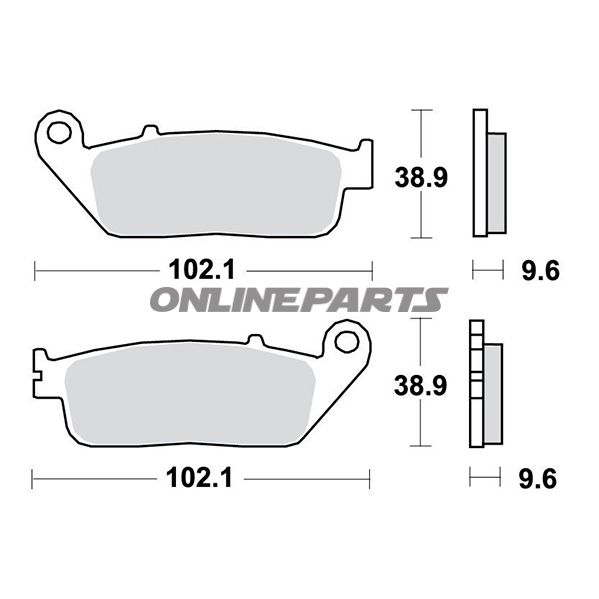 Brake Pads Sintered Trw Lucashigh Metal Compound