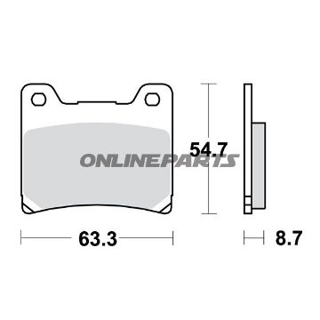 Brake Pads Sintered Sv Trwaltn 7328560