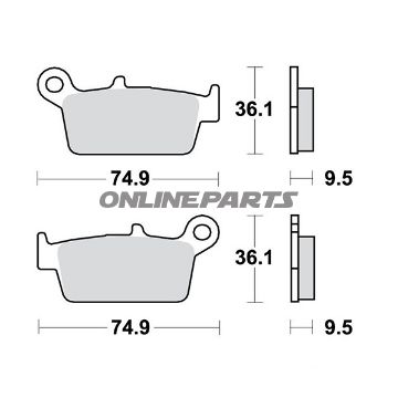 Brake Pads Sintered Rsi Trwaltn 7324452