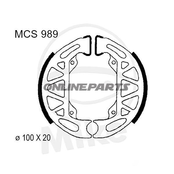 Brake Shoes Rear With Springs Trw Luc