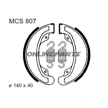 Brake Shoes Inc Springs Trwaltn 7325947