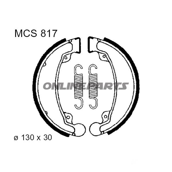 Brake Shoes Inc Springs Trwaltn 7328024