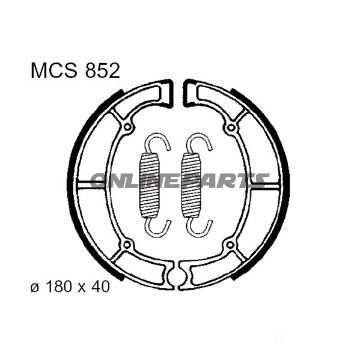 Brake Shoes Inc Springs Trwaltn 7328107