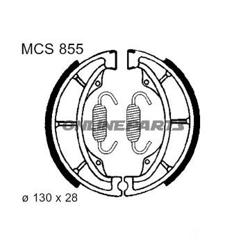Brake Shoes Inc Springs Trwaltn 7328131