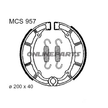 Brake Shoes Inc Springs Trwaltn 7326937