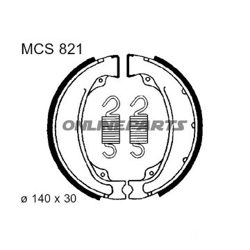 Brake Shoes Inc Springs Trwaltn 7372055
