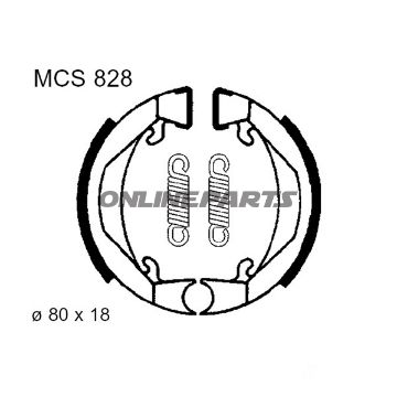 Brake Shoes Inc Springs Trwaltn 7328271