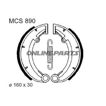 Brake Shoes Rear With Springs Trw Luc