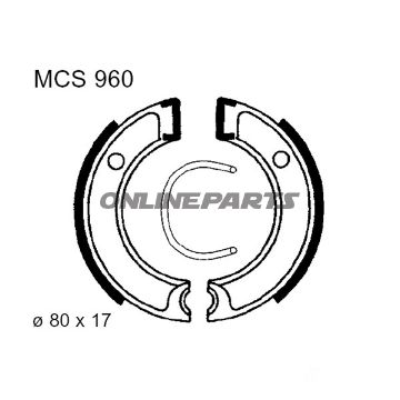 Brake Shoes Exc Springs Trwaltn 7372121