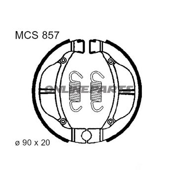 Brake Shoes Inc Springs Trwaltn 7378532