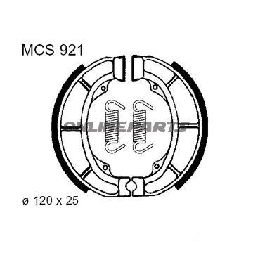 Brake Shoes Inc Springs Trwaltn 7377732