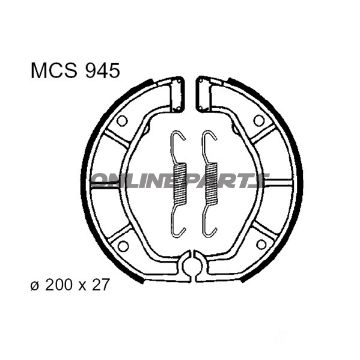Brake Shoes Exc Springs Trwaltn 7376437