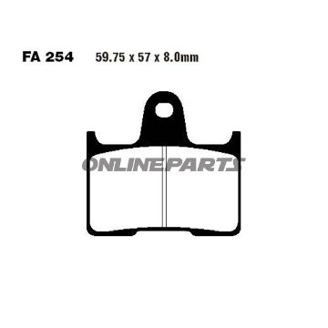 Brake Pads Sintered Hh Ebc Fa254hhaltn 7873813