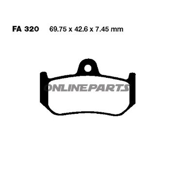 Brake Pads Sintered Hh Ebc Fa320hhaltn 7874860