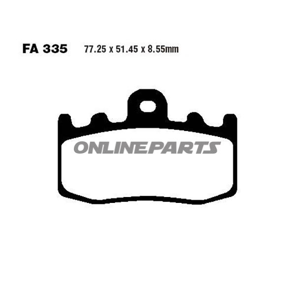Brake Pads Sintered Hh Ebc Fa335hhaltn 7874134