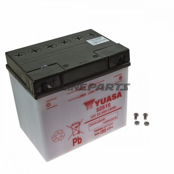 Battery Motorcycle 52515 Yuasaexcluding Acid