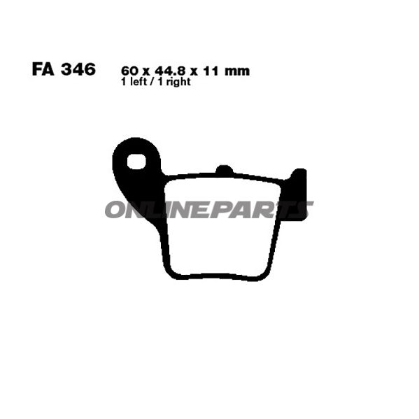 Brake Pads Sintered R Ebc Fa346raltn 7870199