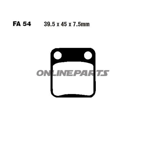Brake Pads Sintered Hh Ebc Fa054hh