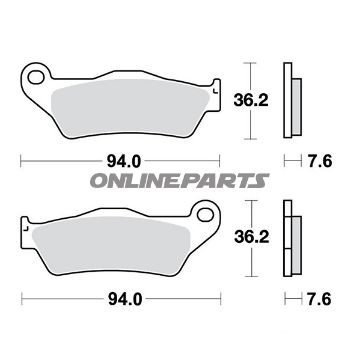 Brake Pads Sintered Sv Trwaltn 7320526