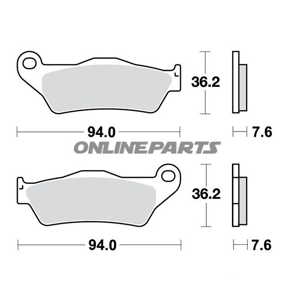 Brake Pads Sintered Sv Trwaltn 7320526