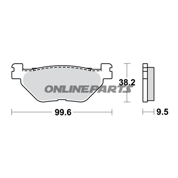 Brake Pads Rear Sintered Sh Trwaltn 7320351