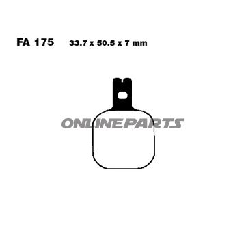 Brake Pads Sintered Hh Ebc Fa175hh