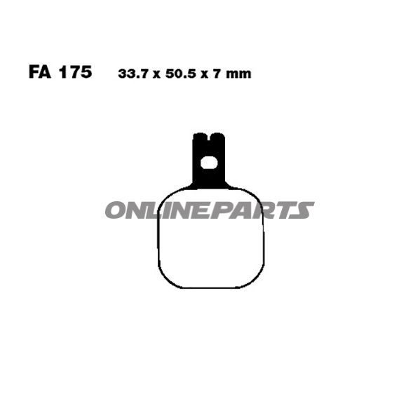 Brake Pads Sintered Hh Ebc Fa175hh