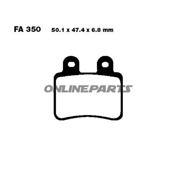 Brake Pads Std Ebc Fa350altn 7873946
