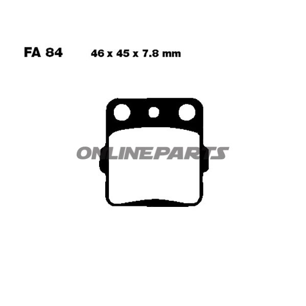 Brake Pads Sintered Mx-S Ebc Mxs084racing Mx