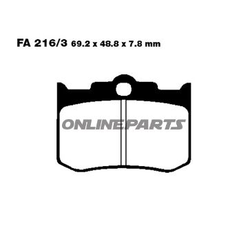 Brake Pads Std Ebc Fa216/3