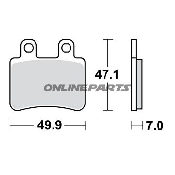 Brake Pads Std Trwaltn 7324346