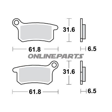 Brake Pads Sintered Si Trwaltn 7320658