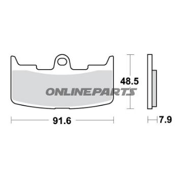 Brake Pads Sintered Sv Trwaltn 7324296
