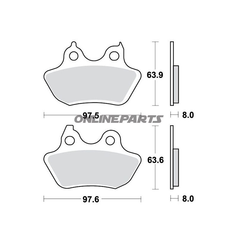 Brake Pads Sintered Trwaltn 7322498