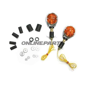 Indicator Light Oxeye Jmpshort Orange Chrome