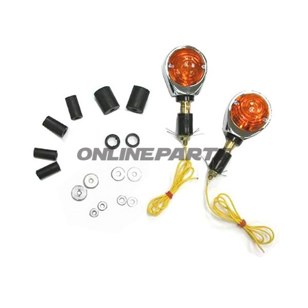 Indicator Light Oxeye Jmpshort Orange Chrome