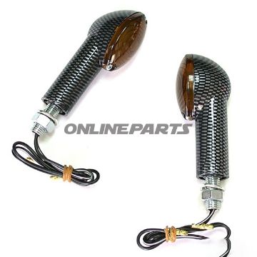 Mini Indicator Cateye Jmplong Carbon Tinted Glass