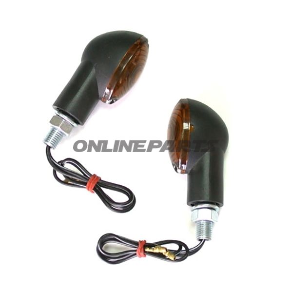 Mini Indicator Cateye Jmpshort Black Tinted Glass