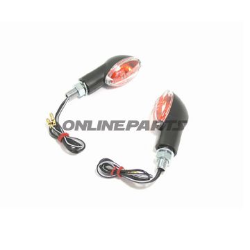 Mini Indicator Cateye Jmpshort Black Clear Glass