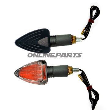 Jmp Mini Indicators Tri-Looklong Black Clear Glass