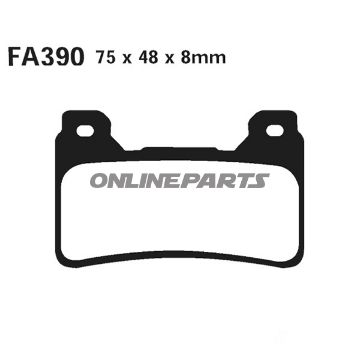 Brake Pads Sintered Hh Ebc Fa390hhaltn 7874209