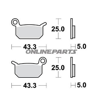 Brake Pads Sintered Si Trwaltn 7320625