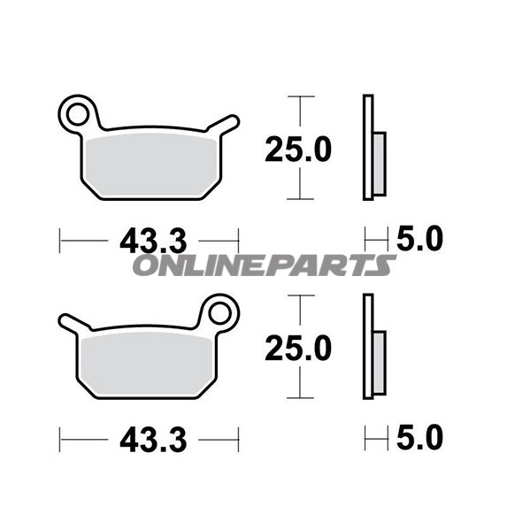 Brake Pads Sintered Si Trwaltn 7320625