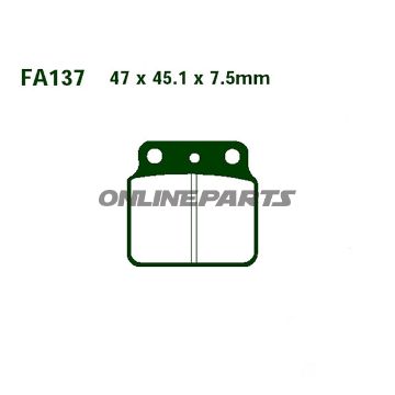 Brake Pads Sintered R Ebc Fa137rmx