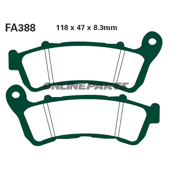 Brake Pads Sintered Hh Ebc Fa388hhaltn 7874522/7874670